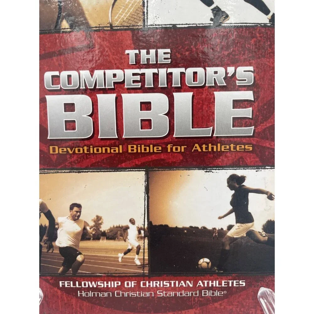 The Competitors Bible HCSB Devotional For Athletes Brown Leathertouch